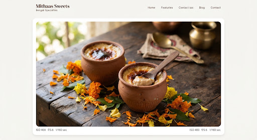 Baked Mishti Doi: creamy palm-jaggery yogurt set in small earthen kulhad pots